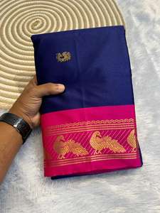 Sari en soie douce de style indien Banarsi avec un chemisier fantaisie, tenue de fête de mariage exclusive, sari ethnique pour femmes le plus vendu - Product Image 4