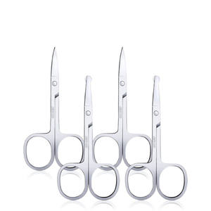 Stainless Steel Colorful Titanium Curved Sharp Private Label Eyebrow <b>Nail</b> Scissors Cuticle Scissor - Product Image 4