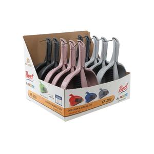 Ensemble balayette et pelle à poussière miniatures en plastique et caoutchouc à poils doux pour le nettoyage de la maison, du jardin et de la cuisine - Product Image 1