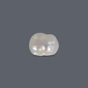 Perla de Imitación Blanca de Agua Dulce Suelta de 1.95 Quilates, Tipo Basra, para Joyería y Fabricación de Joyas - Product Image 1