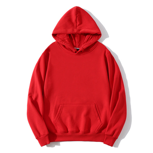 Pull à capuche en polaire surdimensionné d'automne à impression personnalisée pour hommes de grande taille avec impression de logo numérique sur le devant - Product Image 2