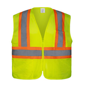 Veste de sécurité avec 100% polyester en tissu coupe-vent et respirant Blouson de sécurité haute visibilité Vêtements de sécurité - Product Image 1