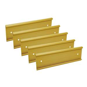 Traditional Brass <b>Name</b> <b>Plate</b> Holder Wall Mount Office <b>Door</b> <b>Name</b> <b>Plates</b> OEM Manufacturer Supply Gold-Plated Antique Finish - Product Image 1