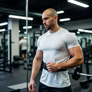 Ropa deportiva para correr para hombre, camisetas deportivas de manga corta con cuello redondo, camisetas de Yoga para culturismo, camisetas para hombre - Product Image 6