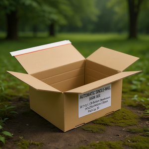 Automatic Single-Wall Corrugated Brown Paper <b>Box</b> SK C4 Q.1.3B Bottom Dimensions 345x256x130mm Pack Size 20 - Product Image 3