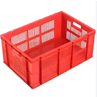 Panier empilable en plastique bon marché caisse emboîtable en plastique pour le transport panier mobile de fruits et légumes à vendre