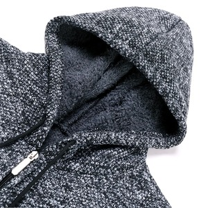 Chaqueta de invierno de moda informal de nueva marca para hombre, abrigo cortavientos grueso de alta calidad con capucha y cremallera, diseño cálido de retazos - Product Image 5