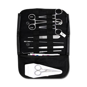 Kits chirurgicaux pour étudiants 9 pièces avec porte-aiguille pince à épiler détartreur ciseaux sonde ensemble de bronzage chirurgical - Product Image 4