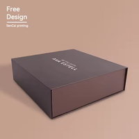 Boîtes rigides rectangulaires personnalisées avec logo, écologiques, haut de gamme, fermeture magnétique, doublure en éponge ondulée, impression UV, gaufrage