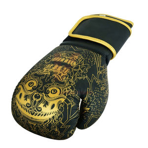 Gants de boxe en cuir PU de haute qualité 10oz/12oz modèle Twins rouge avec logo personnalisé MMA Punching Bag Sparring XL Gants d'entraînement de gym - Product Image 5