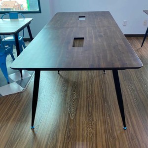 HBCO050 Modern <b>Office</b> Furniture 280x110cm Meeting <b>Table</b> with CONE Legs Melaleuca Wood for Conference Room Hotel or Dining Use - Product Image 2