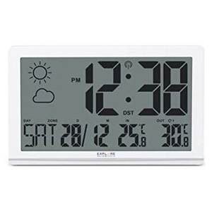 Jumbo White <b>Radio</b> <b>Controlled</b> <b>Wall</b> <b>Clock</b> RDC8001 38.9x2.6x25.5cm with Stylish Design and Precision Timing - Product Image 1