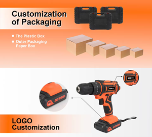 Có thể sạc lại không dây tác động khoan 21V Li-ion pin OEM Keyless Chuck xách tay điện công cụ điện - Product Image 4