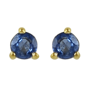 Minimalist <b>earrings</b> <b>for</b> gold plated 925 sterling <b>silver</b> Iolite gemstone <b>stud</b> <b>earring</b> <b>for</b> <b>women</b> - Product Image 2