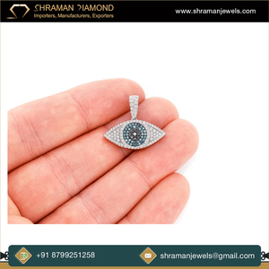 Collar de Oro Sólido de 10K con Diseño Religioso de Paz, con Moissanita que Pasa el Test, Brillante, Personalizado, Cristiano, con Colgante de Ojo, para Combinar en Capas - Product Image 4