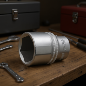 Hazet 3/4'' Short 6-Point Metric Square <b>Socket</b> - Product Image 3