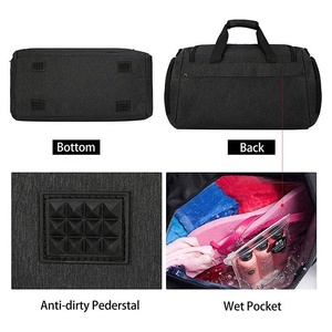 Vente en gros de sac de sport imperméable à la mode sacs de sport en polyester avec compartiment à chaussures sacs de sport de gymnastique - Product Image 6