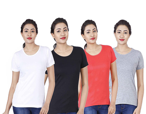 Las mujeres verano Casual al por mayor 100% algodón/poliéster cuello de alta calidad de moda camisetas Logotipo de impresión personalizado camisa bordado - Product Image 5