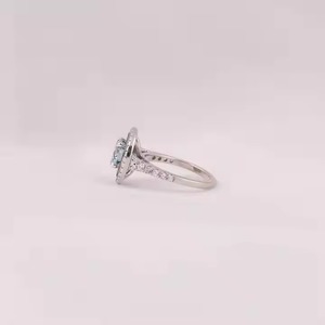 925 Sterling Fine Jewelry Argent Fiançailles Bagues De Mariage Femmes Bling Marquise Cut Moissanite Bague En Diamant pour Cocktail Party - Product Image 5