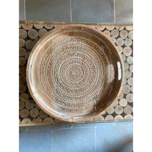 <b>Set</b> of 3 <b>Antique</b> Design Wooden Serving Tray with Different Size Serving Tray for Use Home Hotel Party Event Special Occasion - Product Image 6