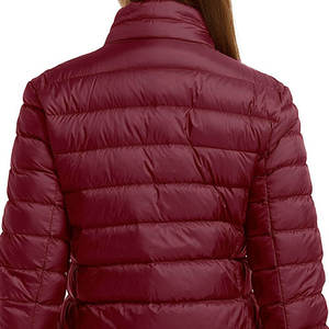 Producto ligero, ropa regular, manga larga, alta calidad, cremallera frontal, cuello levantado, chaqueta acolchada transpirable para mujer - Product Image 4