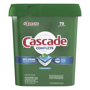 Cápsulas para Lavavajillas Cascade Platinum Plus con Aroma Fresco, 2X Poder Quitagrasas Dawn, Paquete de 64 Unidades para Distribuidores, Venta al Por Mayor - Product Image 2