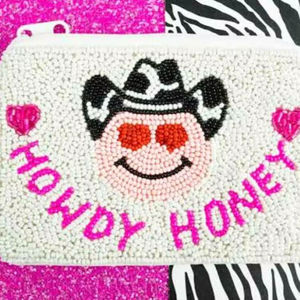 Pochette à main personnalisée perlée à la main de haute qualité véritable portefeuille de pièces de monnaie unisexe portefeuille de pièces de monnaie meilleures ventes conceptions de perles à la main - Product Image 4