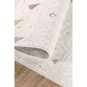Tapis de sol Netline TR006 multicolore moderne Trendo, en polypropylène 100 %, à poils coupés et bouclés, 80x150 cm, pour la maison, la chambre, le bureau, la chambre d'enfant - Product Image 4