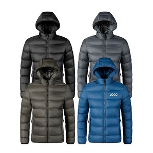 Chaquetas para hombre, chaqueta acolchada de invierno con burbujas, abrigo para hombre con capucha, sombrero desmontable cálido, chaqueta acolchada negra de invierno para hombre - Product Image 6