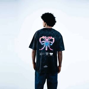 Fabricant personnalisé OEM 2023 T-shirt pour hommes Hip Hop de marque de mode d'été-Nouveau t-shirt solide décontracté - Product Image 2