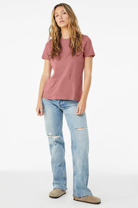 Bella + Canvas B6400 Camiseta de manga corta relajada para mujer Camiseta atlética sólida - Product Image 6