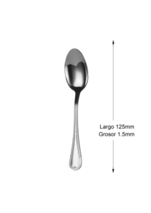 Mr.Spoon Serie Flores, Cuchara de Café 125 mm, Acero Inoxidable 18/0, Plateado, Apto para Lavavajillas, Ideal para Hostelería y Restaurantes - Product Image 2