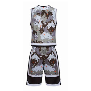 Maillot de basket-ball fabriqué au Pakistan Vêtements de sport de plein air Maillot de basket-ball Ensemble de maillot de basket-ball de couleur unie - Product Image 3