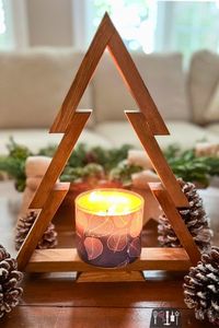 BEAUTÉ ARBRE DE NOËL DÉCORATION ÉCOLOGIQUE CADEAU FAIT MAIN Arbre en bois ornemental fabriqué en cerisier un arbre pour toute saison - Product Image 3