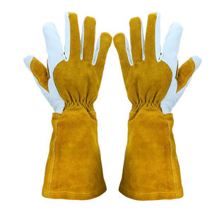 Gants de soudage TIG de bonne qualité protègent le travail de soudeur pleine paume en cuir fendu imperméable résistance à la chaleur gants antidérapants - Product Image 6