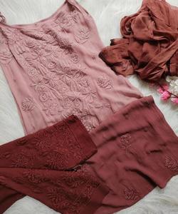 Femmes musulmanes Velours Noir Salwar Kameez Boutique islamique Design Costume trois pièces pour l'Aïd Mariage Ramadan Party Fashion Dress - Product Image 6