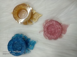 Porte-bougie en orgone de citrine, forme unique, support pour bougie chauffe-plat en cristal, décoration d'intérieur, Feng Shui, méditation, cadeau de guérison - Product Image 5