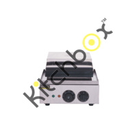 Kitchbox Gaufrier Professionnel Industriel en Acier Inoxydable à 3 Niveaux Antiadhésif avec Plaques Amovibles Lavables et Mode Économie d'Énergie