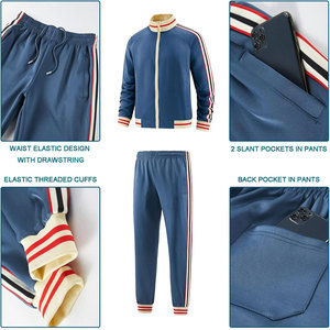 Chándal completo OEM para hombre, Impresión de logotipo personalizado, directo de fábrica, ropa de gimnasio, conjunto transpirable con soporte de etiqueta privada y entrega rápida - Product Image 4