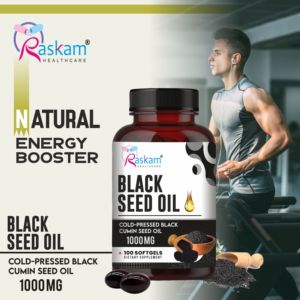Raskam <b>Black</b> seed Oil 500mg Softgels Nigella Sativa <b>Heart</b> Skin Joint Health OEM Private Label Available - Product Image 3