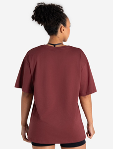 Camiseta en blanco cuadrada ancha de alta calidad personalizada, Camiseta de algodón de peso pesado, camiseta roja de gran tamaño para mujer - Product Image 4