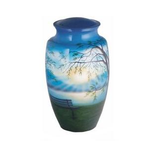 Venta caliente Suministros funerarios Urnas de cremación Urnas de metal de cremación para cenizas humanas de mascotas Urna funeraria Proveedor a granel - Product Image 1