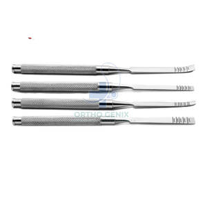 Juego de herramientas quirúrgicas de cincel para huesos, instrumentos ortopédicos para dar forma a los huesos, Kit Manual de acero inoxidable de alta calidad, Hospital certificado CE - Product Image 4
