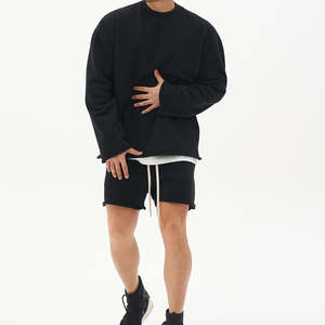 Pantalon de survêtement à capuche personnalisable pantalon cargo unisexe coupe ajustée vêtements d'entraînement survêtements grande taille 2 pièces ensemble hiver - Product Image 5