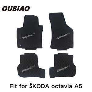 Tapis de sol de voiture en PVC de luxe pour SKODA <span class=keywords><strong>OCTAVIA</strong></span> A5 tapis de voiture imperméables tous temps pour SKODA auto pars - Product Image 2