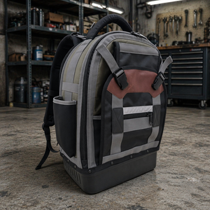 1680D Waterproof Electrician Tool Bag Hard Molded Plastic Base Multi-Molle Webbing-Nylon Oxford OEM/ODM Customizable 300 lb - Product Image 4