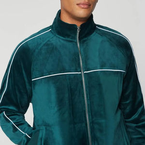 Logo personnalisé de conception professionnelle grande taille poids lourd avec bandes velours survêtements pour hommes OEM ODM vêtements d'hiver style unique - Product Image 5