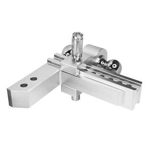 Brazo de Remolque de Aleación de Aluminio Plateado de 8 Pulgadas con Doble Bola de Enganche, Ajustable para Soportes de Enganche de 2 Pulgadas - Product Image 4