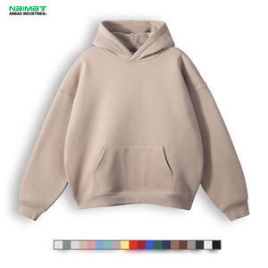 Sweat à capuche d'hiver lourd de haute qualité 100% coton pull Logo personnalisé DTG impression polaire vierge sweat à capuche personnalisé de poche pour hommes - Product Image 3