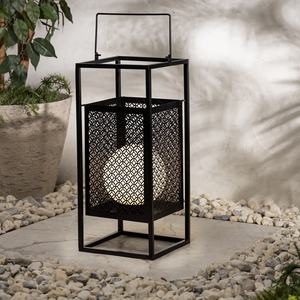 Linterna de portavelas de estilo marroquí de Metal negro de último diseño innovador para decoraciones del hogar y al aire libre - Product Image 6